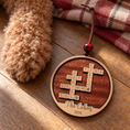 Load image into Gallery viewer, Personalized Family Crossword Sign — Ornament or 11.5" Tabletop with Stand.