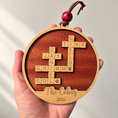 Load image into Gallery viewer, Personalized Family Crossword Sign — Ornament or 11.5" Tabletop with Stand.