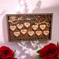 Load image into Gallery viewer, Hanging Hearts Family Frame