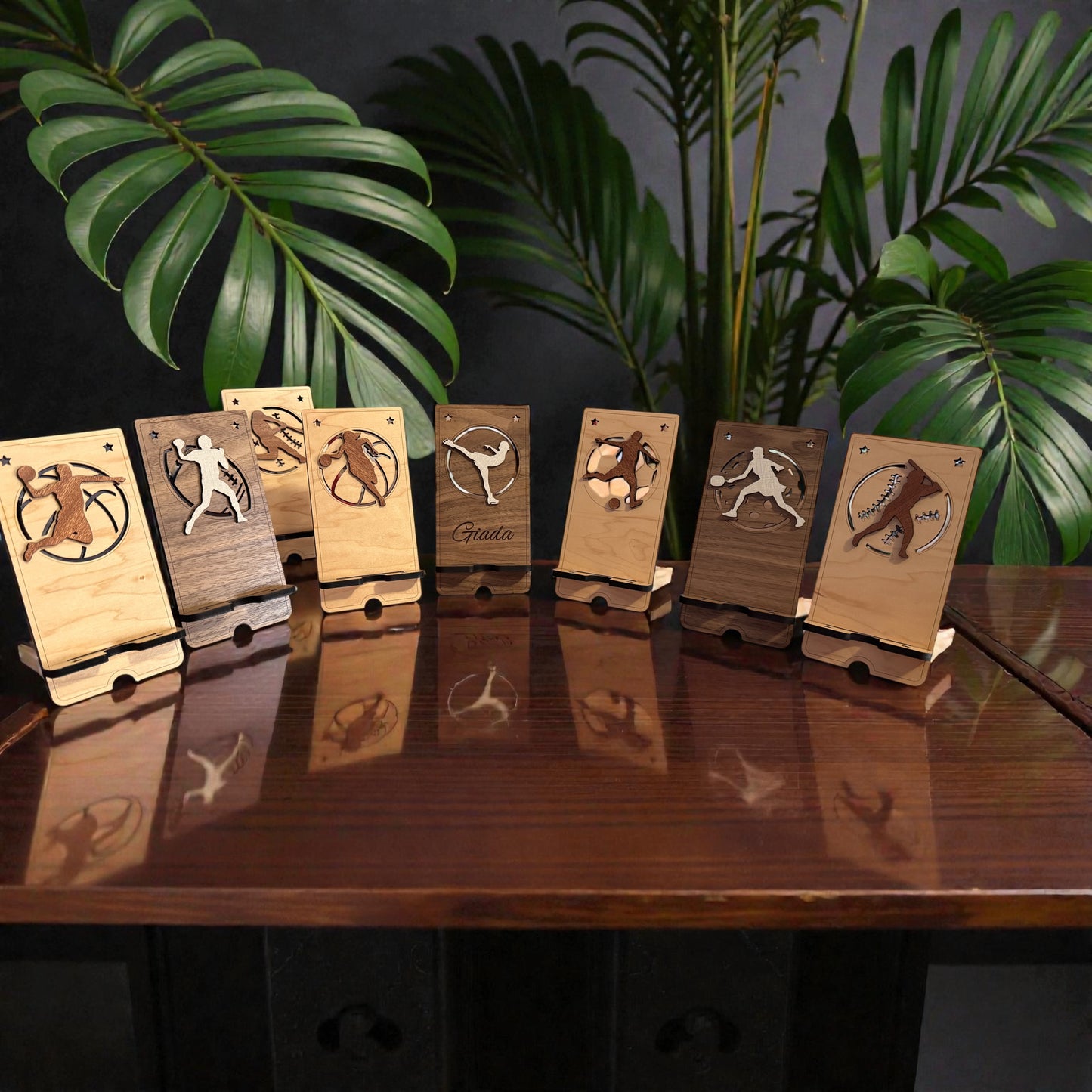 Custom Sports Phone Stand – Personalized Athlete Gift