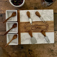 Load image into Gallery viewer, Marble & Acacia Charcuterie Board – 11 Piece Gift Set