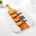 Load image into Gallery viewer, Artisan Marble & Acacia Serving Set: A Personalized Entertaining Essential

