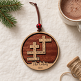 Load image into Gallery viewer, Personalized Family Crossword Sign — Ornament or 11.5" Tabletop with Stand.
