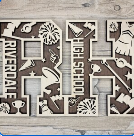 Stadium Series Letter or Number – Personalized Sports Decor