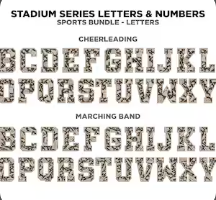 Stadium Series Letter or Number – Personalized Sports Decor